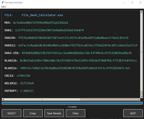 Free File Hash Calculator - Free utilities (freeware)