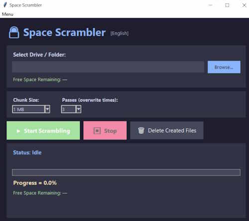 Space Scrambler - 無料ユーティリティ（フリーウェア）